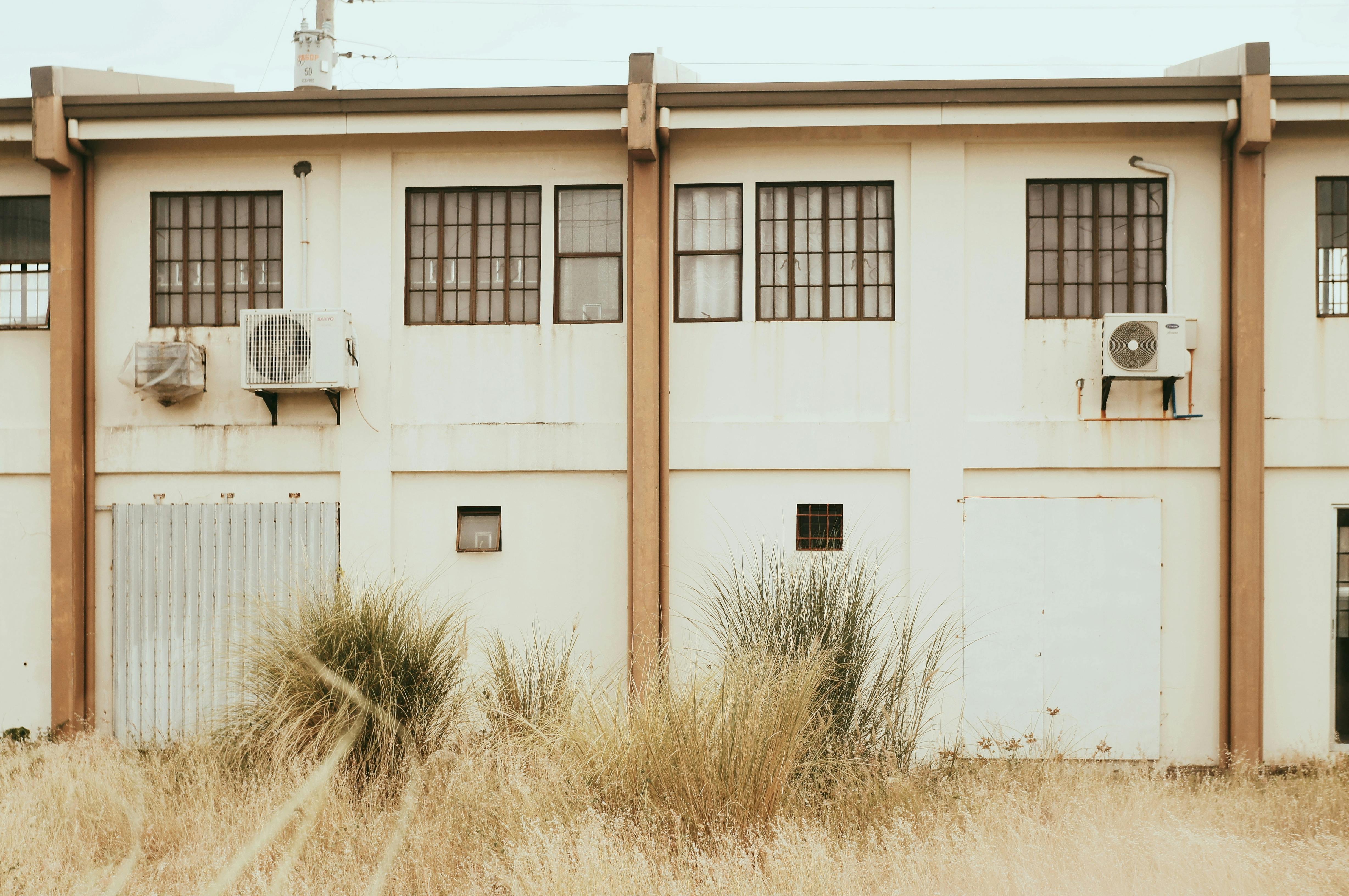 Air conditioner on sunny day